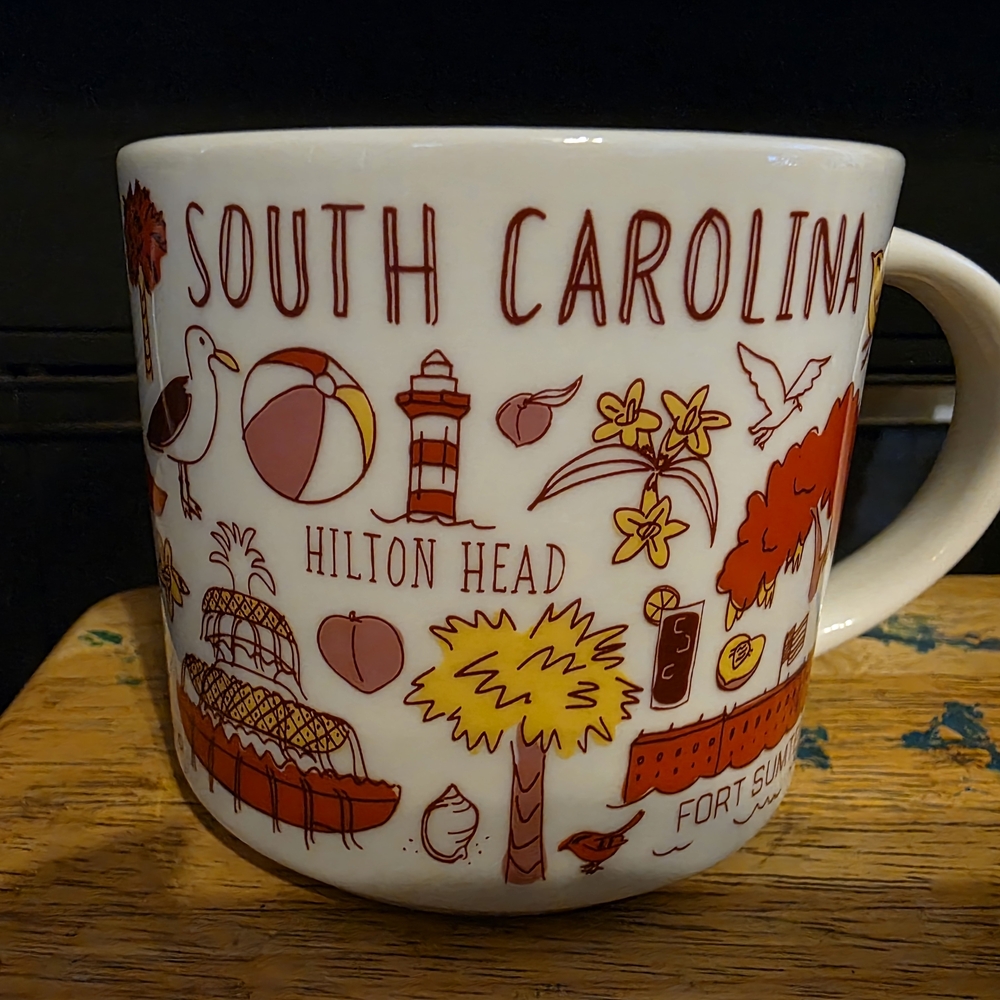 Starbucks South Carolina Mug - Red and Yellow